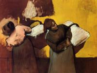 Degas, Edgar - Laundress Carrying Linen